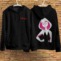 Spider Gwen Hoodie Casual Clothes Black Hoodie Fashion Long Sleeve Hooded Pullover Personality Streetwear 11