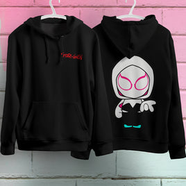 Spider Gwen Hoodie Casual Clothes Black Hoodie Fashion Long Sleeve Hooded Pullover Personality Streetwear 1