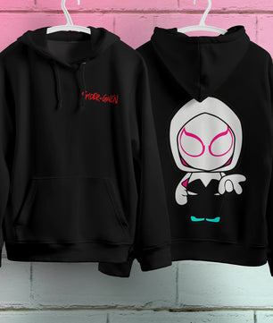 Lusy Store Spider Gwen Hoodie Casual Clothes Black Hoodie Fashion Long Sleeve Hooded Pullover Personality Streetwear Hoodies & Sweatshirts