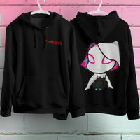 Spider Gwen Hoodie Casual Clothes Black Hoodie Fashion Long Sleeve Hooded Pullover Personality Streetwear 2