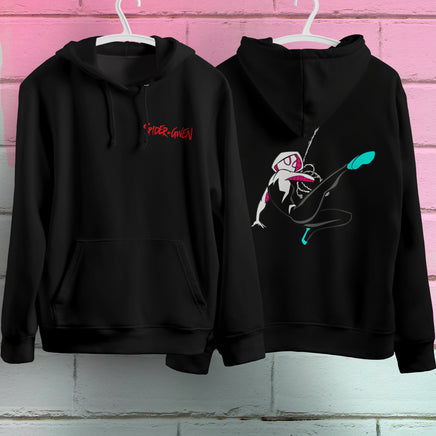 Spider Gwen Hoodie Casual Clothes Black Hoodie Fashion Long Sleeve Hooded Pullover Personality Streetwear 7