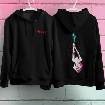 Spider Gwen Hoodie Casual Clothes Black Hoodie Fashion Long Sleeve Hooded Pullover Personality Streetwear 8