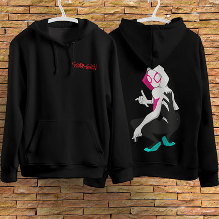 Spider Gwen Hoodie Casual Clothes Black Hoodie Fashion Long Sleeve Hooded Pullover Personality Streetwear 5