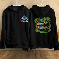 Stitch Hoodie Streetwear Fashion Black Hooded Pullover Personality Sweatshirt 10