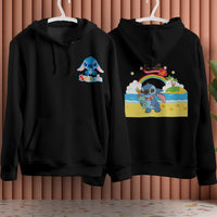 Stitch Hoodie Streetwear Fashion Black Hooded Pullover Personality Sweatshirt 16