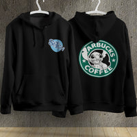 Stitch Hoodie Streetwear Fashion Black Hooded Pullover Personality Sweatshirt 3