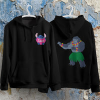 Stitch Hoodie Streetwear Fashion Black Hooded Pullover Personality Sweatshirt 15