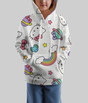 Lusy Store Hello Kitty Hoodie Colorful Cute Hoodie For Girl Kids Clothes HK-1125-23-32 Hoodies & Sweatshirts