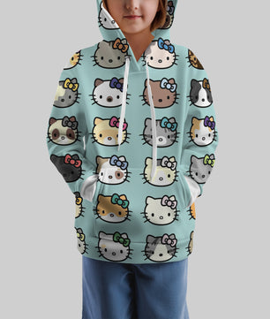 Lusy Store Hello Kitty Hoodie Colorful Cute Hoodie For Girl Kids Clothes HK-1125-23-32 Hoodies & Sweatshirts