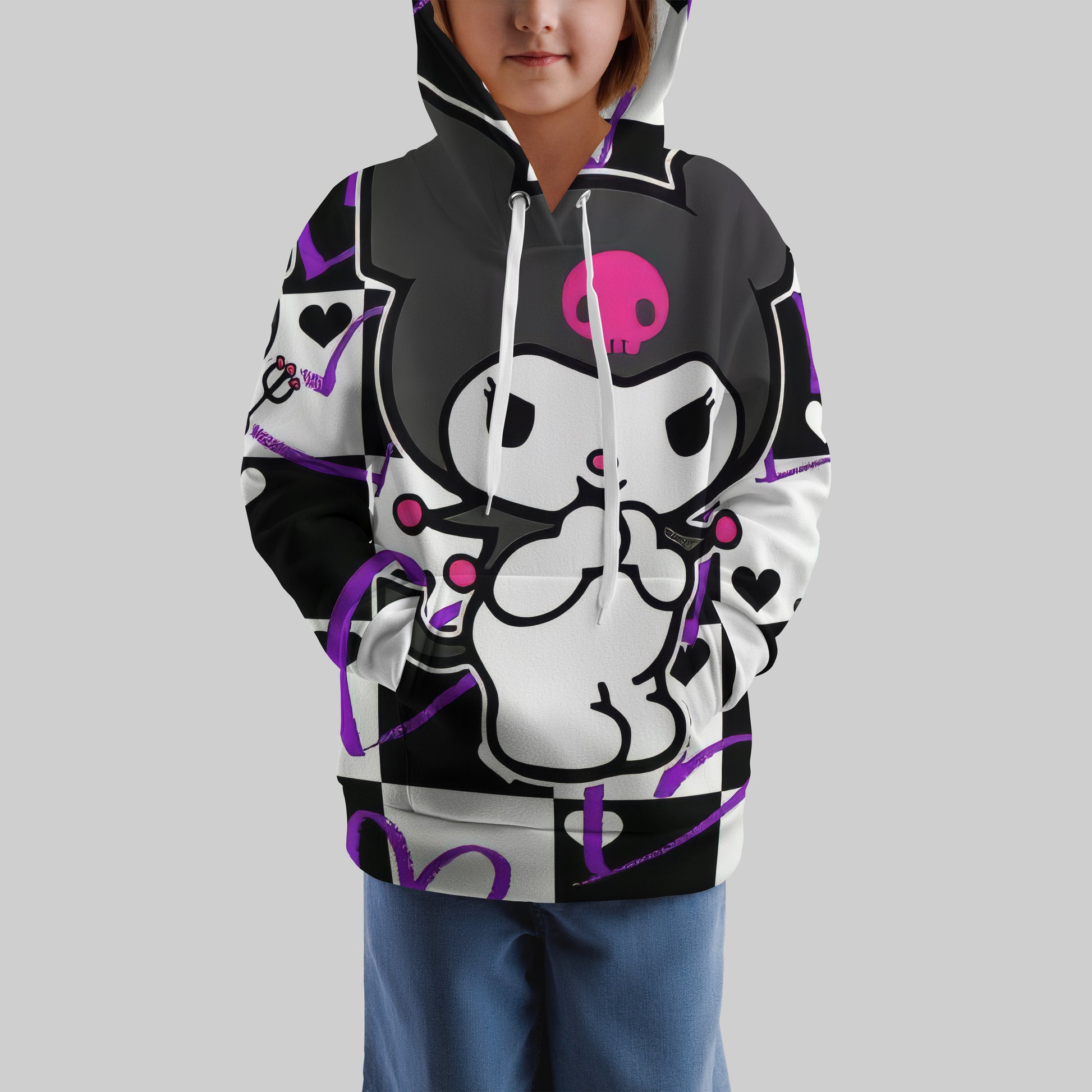 Lusy Store Hello Kitty Hoodie Colorful Cute Hoodie For Girl Kids Clothes HK-1125-23-32 Hoodies &amp; Sweatshirts