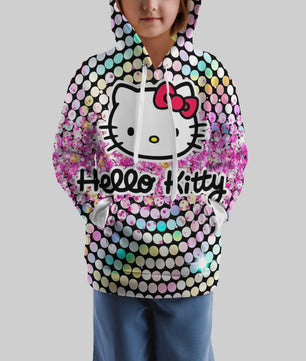 Lusy Store Hello Kitty Hoodie Colorful Cute Hoodie For Girl Kids Clothes HK-1125-23-32 Hoodies & Sweatshirts