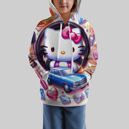 Hello Kitty Hoodie Colorful Cute Hoodie For Girl Kids Clothes HK-1125-52 2