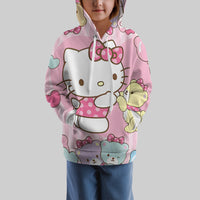 Hello Kitty Hoodie Colorful Cute Hoodie For Girl Kids Clothes HK-1125-1 6