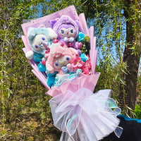 Sanrio Plush Bouquet My Melody Kuromi Cinnamoroll Cat Plush Doll Toy Valentine Graduation Gifts HK61-2