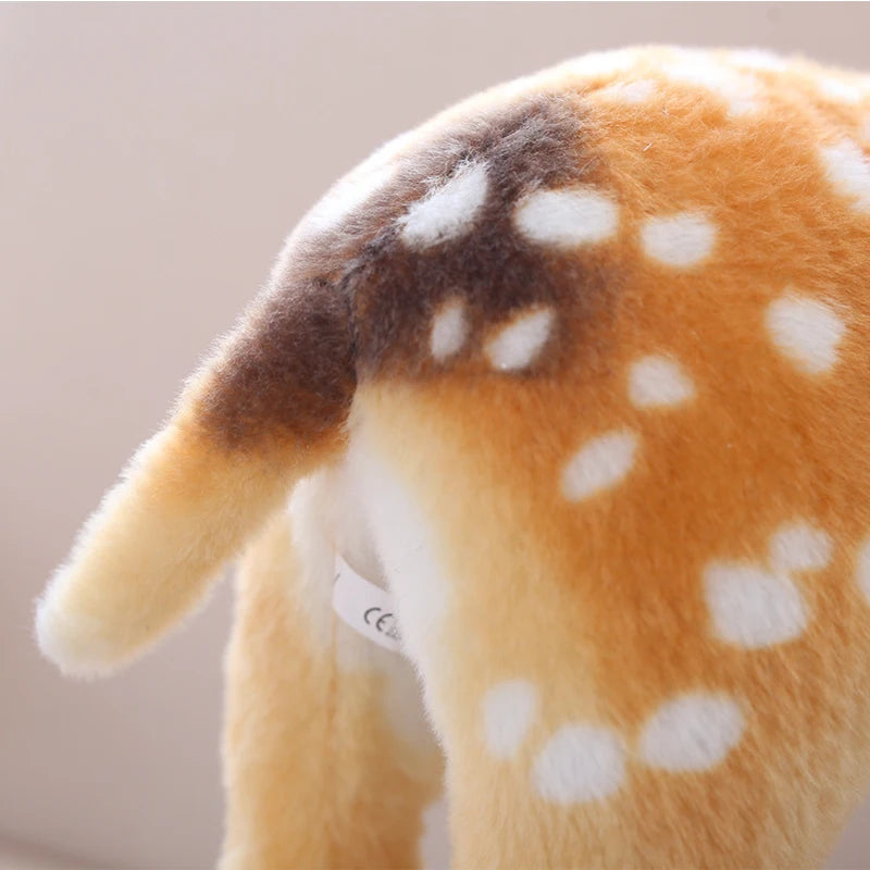 Lusy Store LLC Stuffed Plush Animal Deer Toy Kids Doll Teaching Prop Toy Children's Birthday Gift Simulation Sika Deer Plush Toy Plush