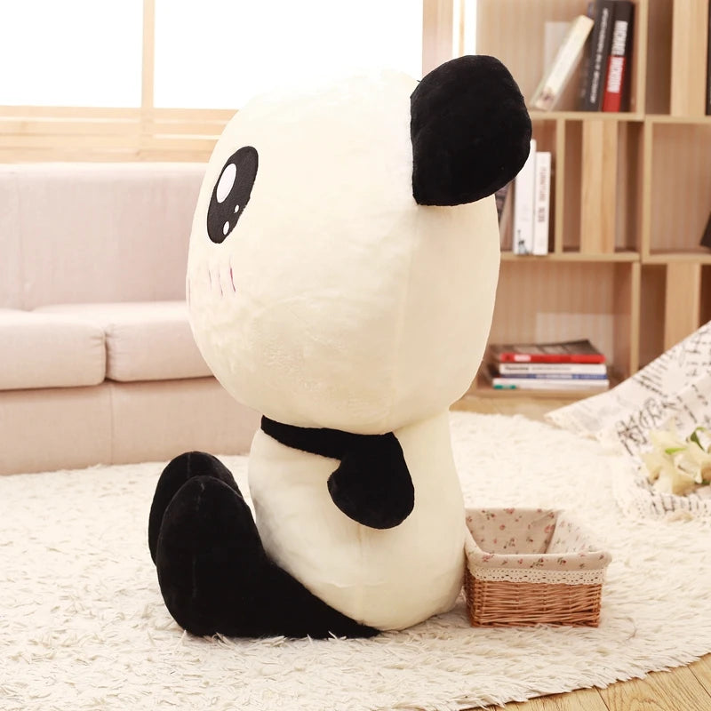 Lusy Store LLC Big Head Panda Plush Toy Stuffed Lovely Cartoon Bear Gift for Friends Soft Animal Pillow Christmas Gift Plush