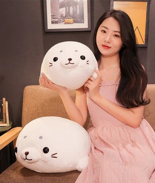 Lusy Store LLC Cute Soft Animal Sea Lion Doll Baby Sleeping Pillow Cartoon Marine Animals Seal Plush Stuffed Lovely Gift Plush
