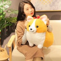Lovely Corgi Dog Plush Toy Stuffed Soft Animal Cartoon Pillow Cute Christmas Gift