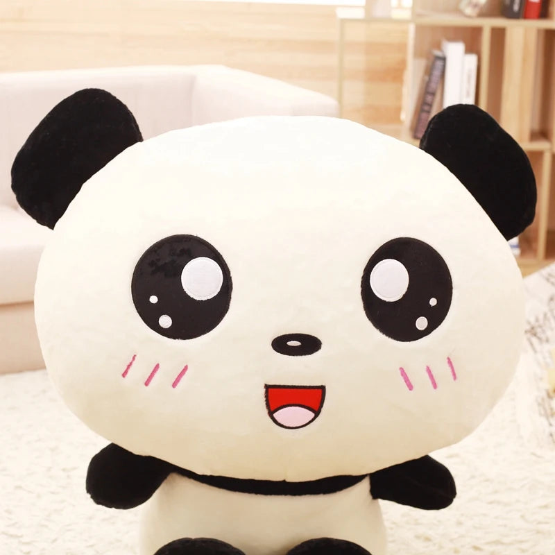 Lusy Store LLC Big Head Panda Plush Toy Stuffed Lovely Cartoon Bear Gift for Friends Soft Animal Pillow Christmas Gift Plush