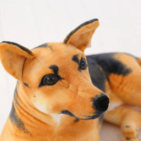 Lusy Store LLC Giant Dog Toy Realistic Stuffed Animals German Dog Shepherd Plush Toys Gift For Children Plush