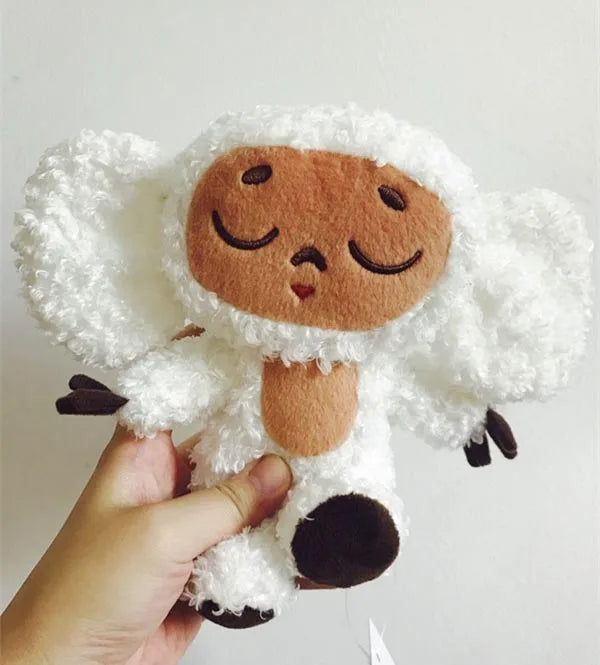 Monkey Plush Toy – Soft Cheburashka Big-Eyed Stuffed Doll, 8" – Lusy Store