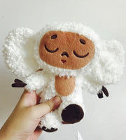 Monkey Plush Toy – Soft Cheburashka Big-Eyed Stuffed Doll, 8" – Lusy Store 9 8"