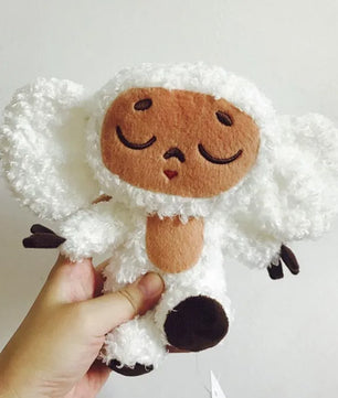 Monkey Plush Toy – Soft Cheburashka Big-Eyed Stuffed Doll, 8