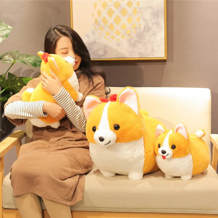 Lovely Corgi Dog Plush Toy Stuffed Soft Animal Cartoon Pillow Cute Christmas Gift
