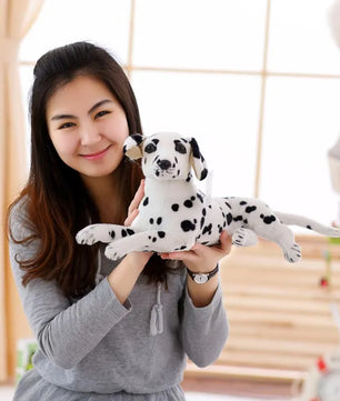 Lusy Store LLC Stuffed Animals Dog Dalmatian Plush Toy Lifelike Giant Dog Toy Realistic Animal Gift For Children Plush