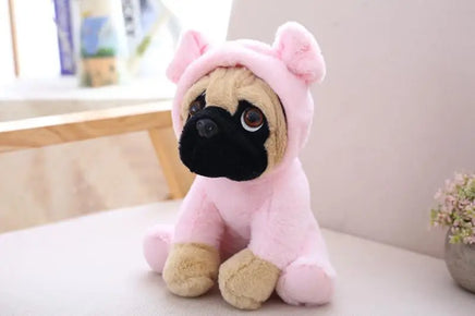 Stuffed Simulation Dogs Plush Sharpei Pug Lovely Puppy Pet Toy Plush Gifts 20cm pig