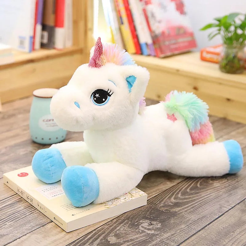 Lusy Store LLC Rainbow Unicorn Plush Toys Kawaii Kids Toys Stuffed Cartoon Animal Baby Doll Children Christmas Birthday Gift Plush