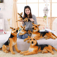 Lusy Store LLC Giant Dog Toy Realistic Stuffed Animals German Dog Shepherd Plush Toys Gift For Children Plush
