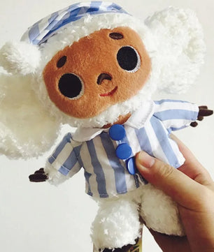 Monkey Plush Toy – Soft Cheburashka Big-Eyed Stuffed Doll, 8