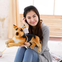 Lusy Store LLC Giant Dog Toy Realistic Stuffed Animals German Dog Shepherd Plush Toys Gift For Children Plush