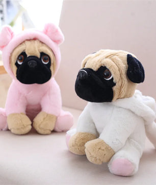 Lusy Store LLC Stuffed Simulation Dogs Plush Sharpei Pug Lovely Puppy Pet Toy Plush Gifts Plush