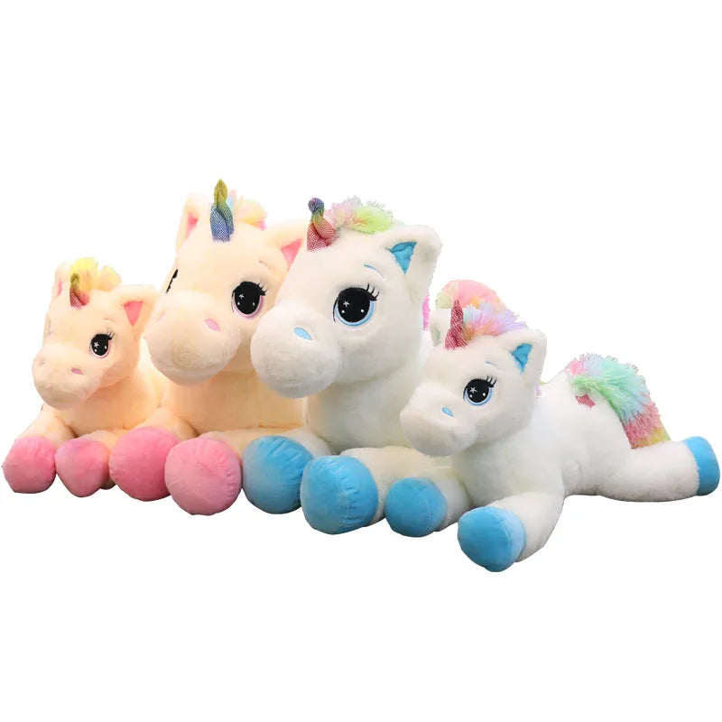 Lusy Store LLC Rainbow Unicorn Plush Toys Kawaii Kids Toys Stuffed Cartoon Animal Baby Doll Children Christmas Birthday Gift Plush
