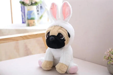 Stuffed Simulation Dogs Plush Sharpei Pug Lovely Puppy Pet Toy Plush Gifts 20cm rabbit