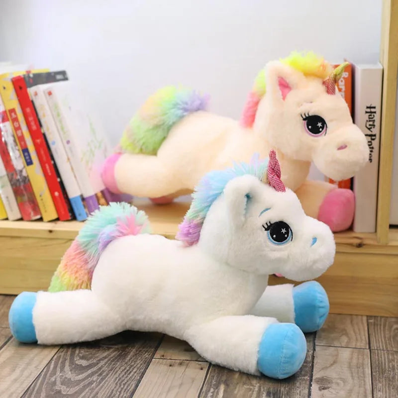 Lusy Store LLC Rainbow Unicorn Plush Toys Kawaii Kids Toys Stuffed Cartoon Animal Baby Doll Children Christmas Birthday Gift Plush