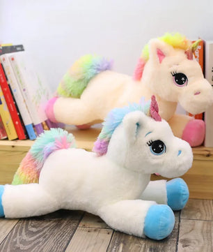 Lusy Store LLC Rainbow Unicorn Plush Toys Kawaii Kids Toys Stuffed Cartoon Animal Baby Doll Children Christmas Birthday Gift Plush
