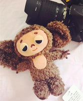 Monkey Plush Toy – Soft Cheburashka Big-Eyed Stuffed Doll, 8" – Lusy Store 7 8"