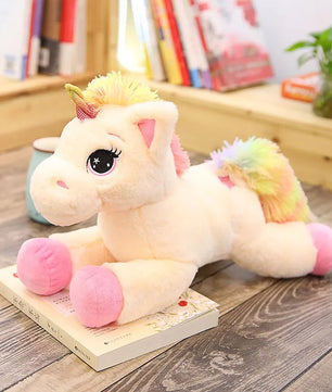 Lusy Store LLC Rainbow Unicorn Plush Toys Kawaii Kids Toys Stuffed Cartoon Animal Baby Doll Children Christmas Birthday Gift Plush