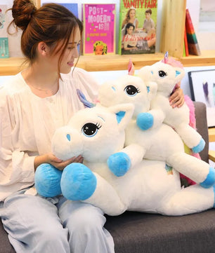 Lusy Store LLC Rainbow Unicorn Plush Toys Kawaii Kids Toys Stuffed Cartoon Animal Baby Doll Children Christmas Birthday Gift Plush