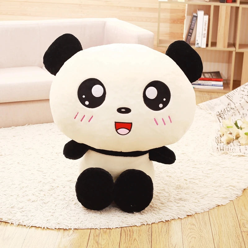 Lusy Store LLC Big Head Panda Plush Toy Stuffed Lovely Cartoon Bear Gift for Friends Soft Animal Pillow Christmas Gift Plush