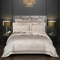 Premium Egyptian Cotton Jacquard Duvet Cover set Luxury Extra King US Queen King 4/6Pcs Bedding set Comforter Cover Bed sheet Lusy Store