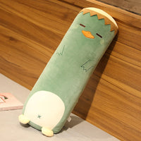 Dinosaur Pig Rabbit Bear Husky Duck Plush Toys Stuffed Soft Long Sleep Pillow Doll Cushion Kids Girls Gift Green