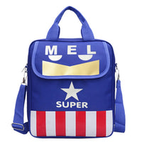 Lusy Store Spiderman Backpack Children Schoolbags Superhero Captain America Backpacks Boy B108 