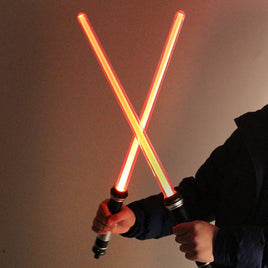 Lusy Store 2PCS Star Wars Toy Laser Lightsaber Cosplay Toys Darth Vader Jedi Rey Sword Cosplay Kids Toys 
