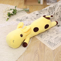 Giraffe Plush Toy – Soft Stuffed Cartoon Animal, 21"/33"/41"/49" – Lusy Store Yellow