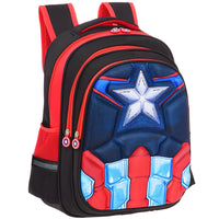 Lusy Store Spiderman Backpack Children Schoolbags Superhero Captain America Backpacks Boy B108 