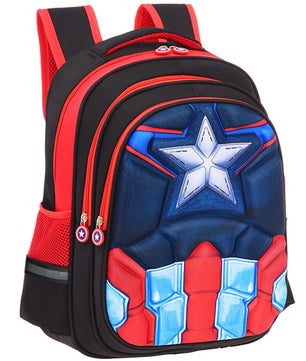 Lusy Store Spiderman Backpack Children Schoolbags Superhero Captain America Backpacks Boy B108 